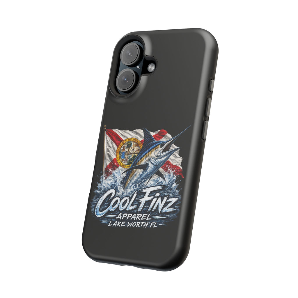 Phone Case — CoolFinz Marlin Design with Florida Flag (Magnetic Impact-Resistant)