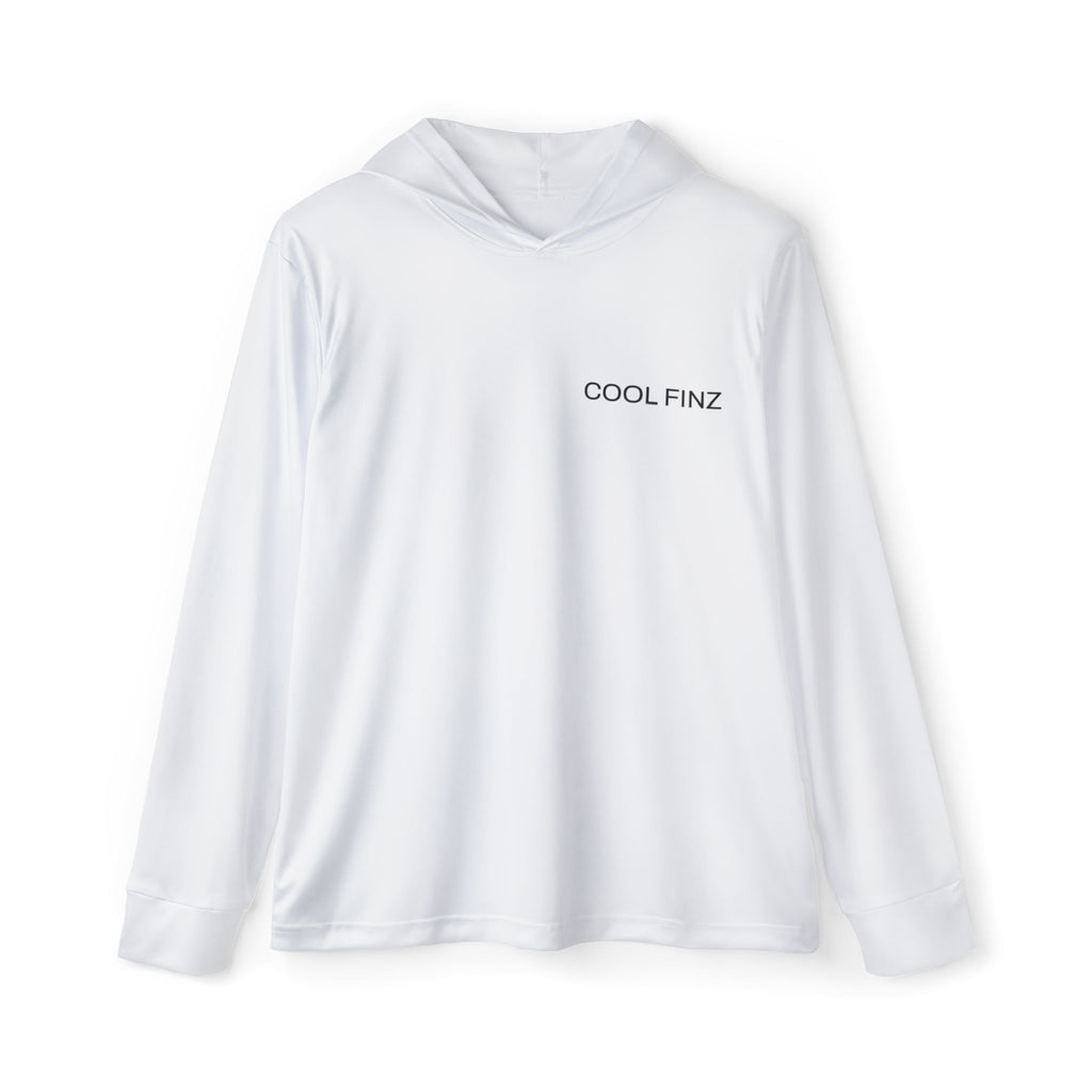 Performance Hoodie — "Cool Finz" Marlin Fishing Graphic (Men's Sports Warmup)