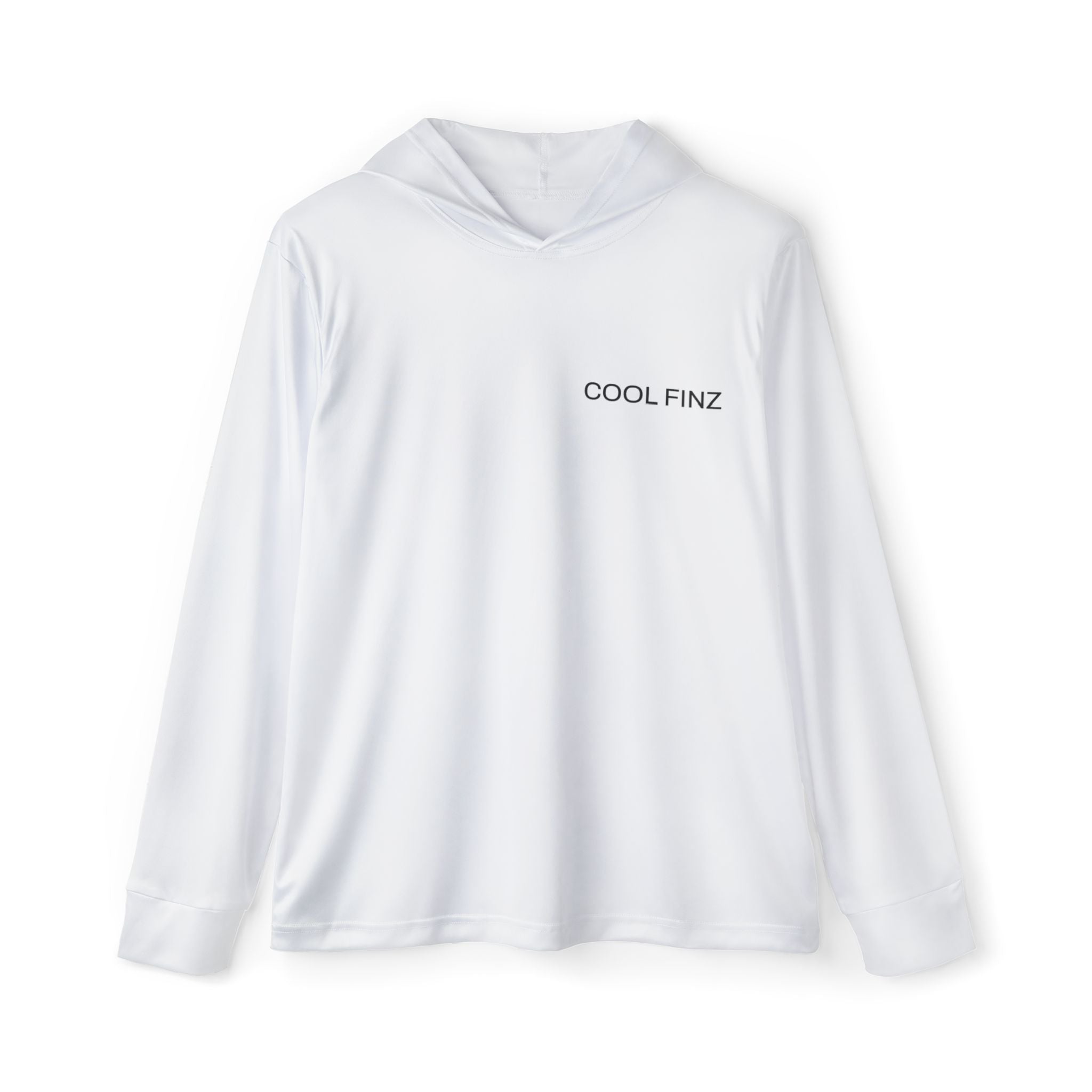Performance Hoodie — "Cool Finz" Marlin Fishing Graphic (Men's Sports Warmup)
