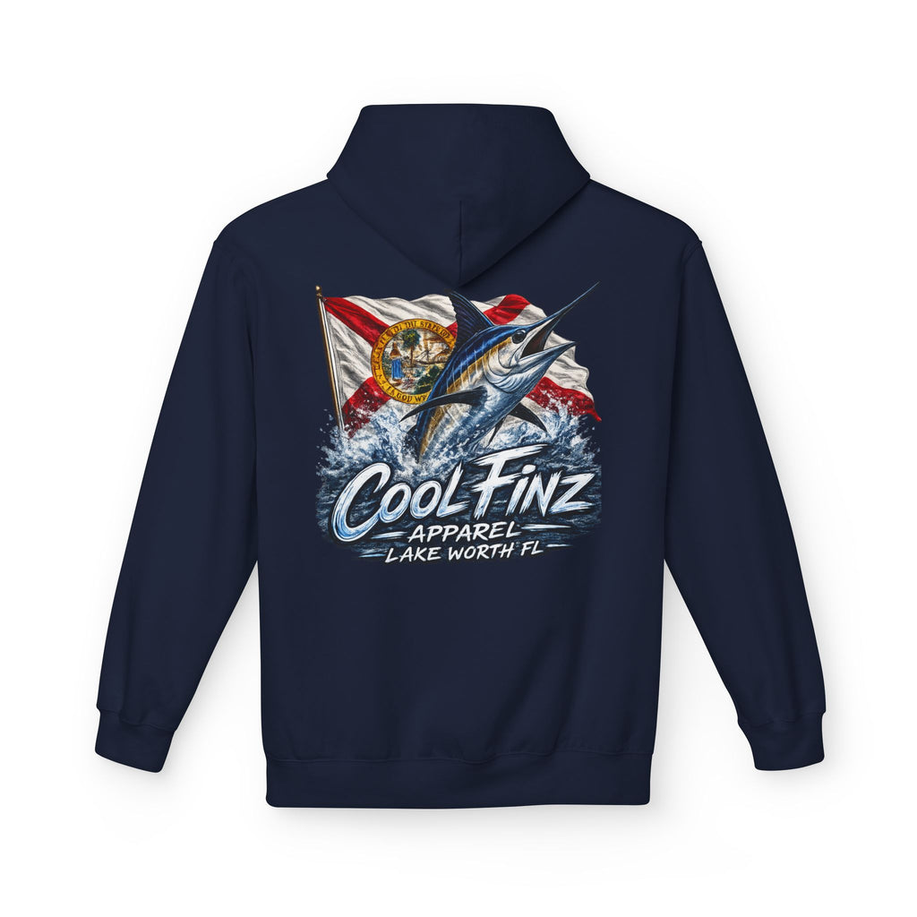 Cool.Finz Hoodie — Retro Mahi Mahi Fishing Flag Graphic Hoodie