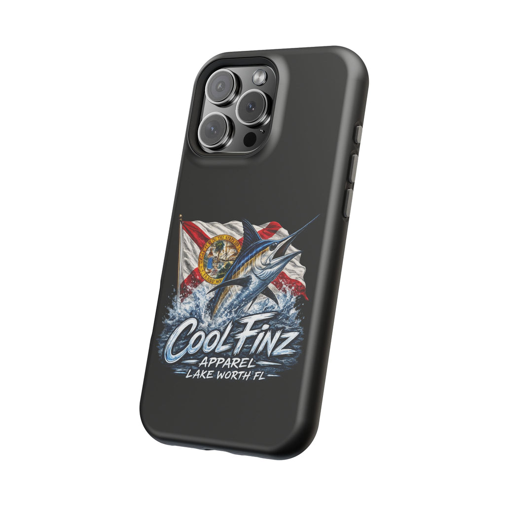 Phone Case — CoolFinz Marlin Design with Florida Flag (Magnetic Impact-Resistant)