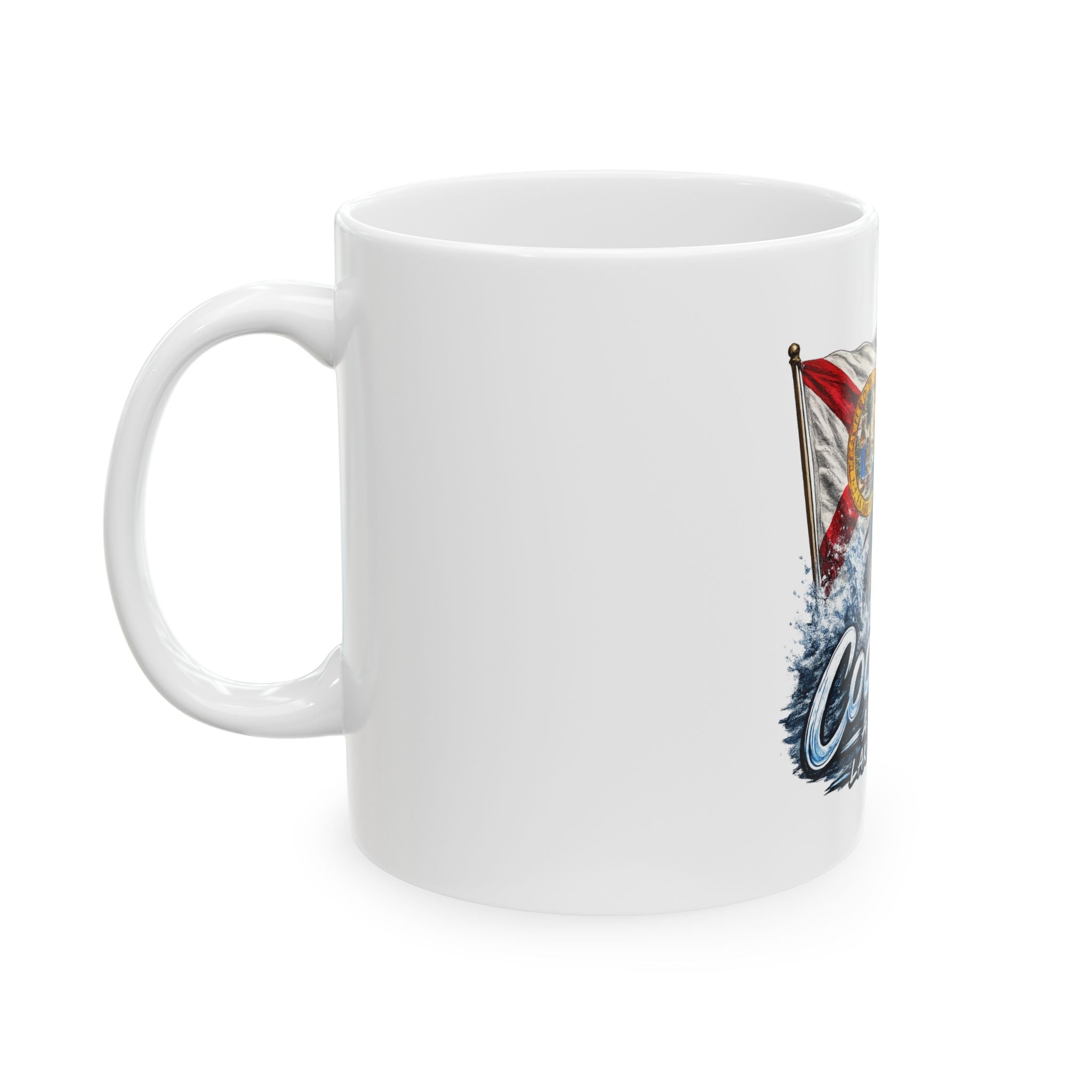Cool Finz Marlin Mug — Lake Worth, FL Fishing Ceramic Coffee Cup (11oz/15oz)