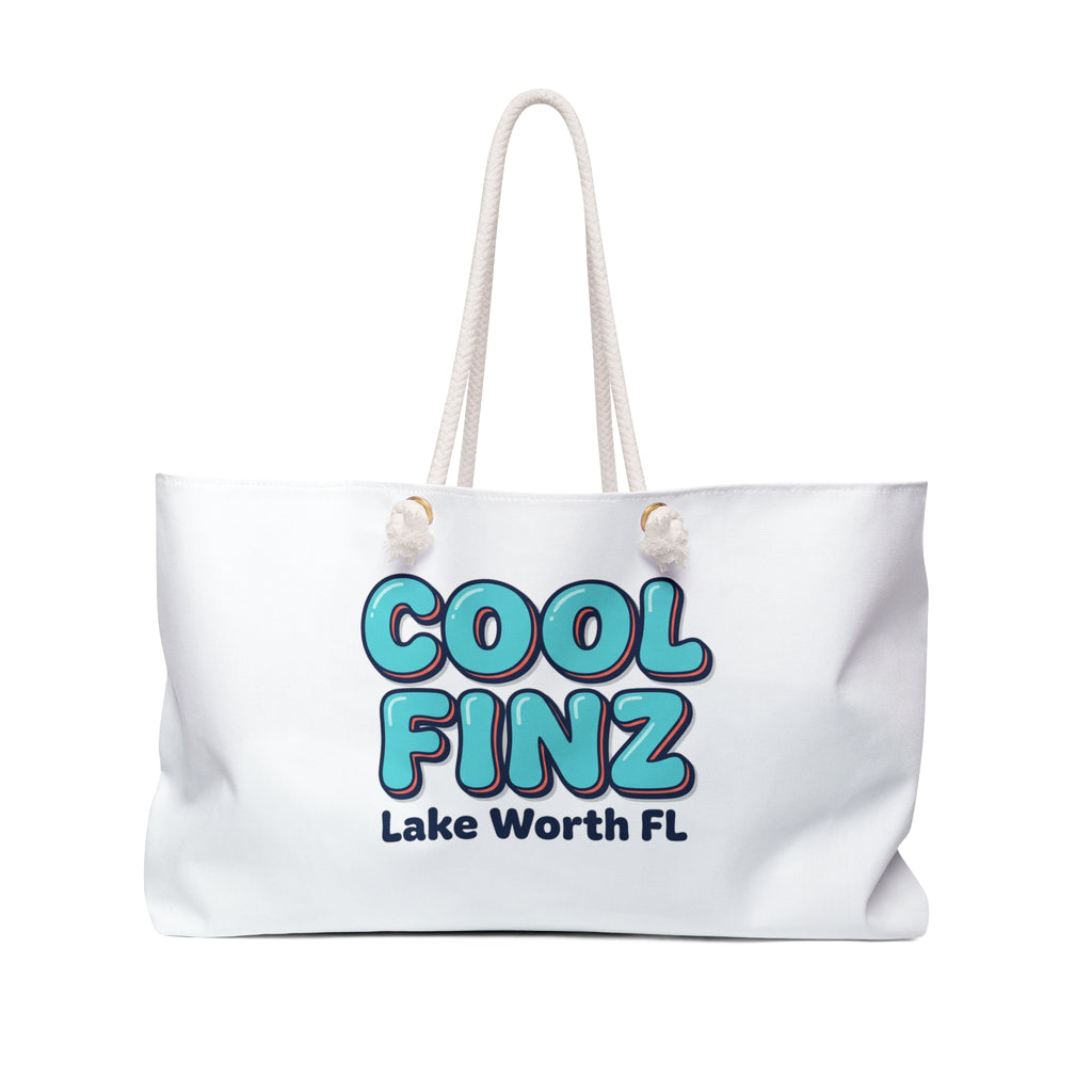 Weekender Bag — "Cool Finz" Lake Worth FL Beach Tote