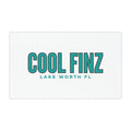 Car Magnet - "COOL FINZ" Lake Worth FL Teal Logo