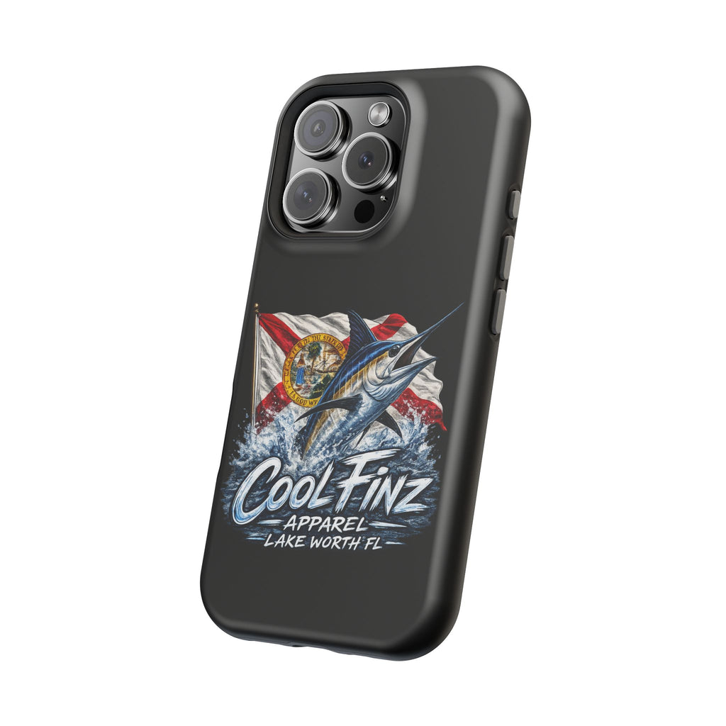 Phone Case — CoolFinz Marlin Design with Florida Flag (Magnetic Impact-Resistant)
