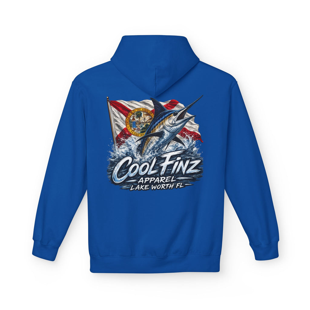 Cool.Finz Hoodie — Retro Mahi Mahi Fishing Flag Graphic Hoodie