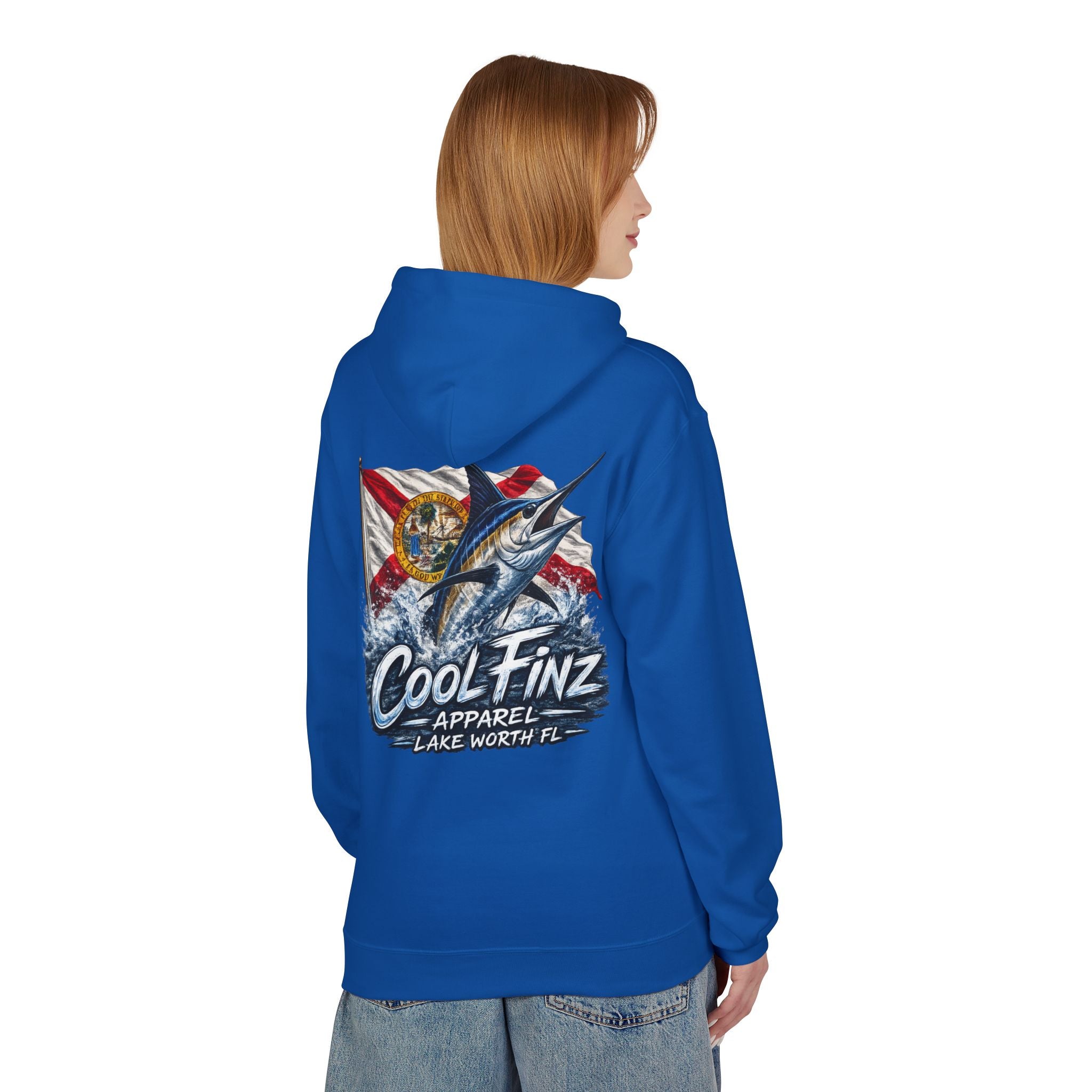 Cool.Finz Hoodie — Retro Mahi Mahi Fishing Flag Graphic Hoodie