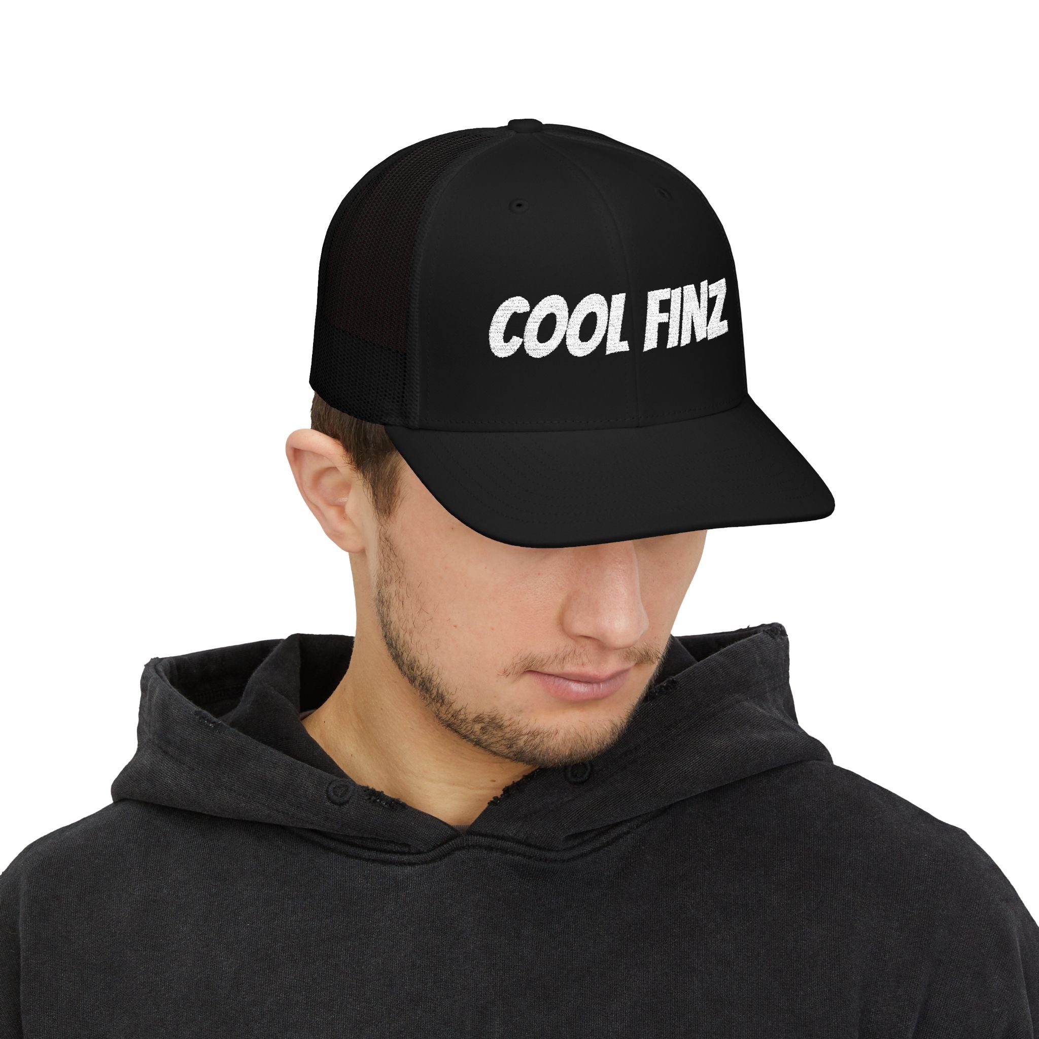 Cool Finz Snapback Trucker Cap – Bold Retro Mesh Baseball Hat