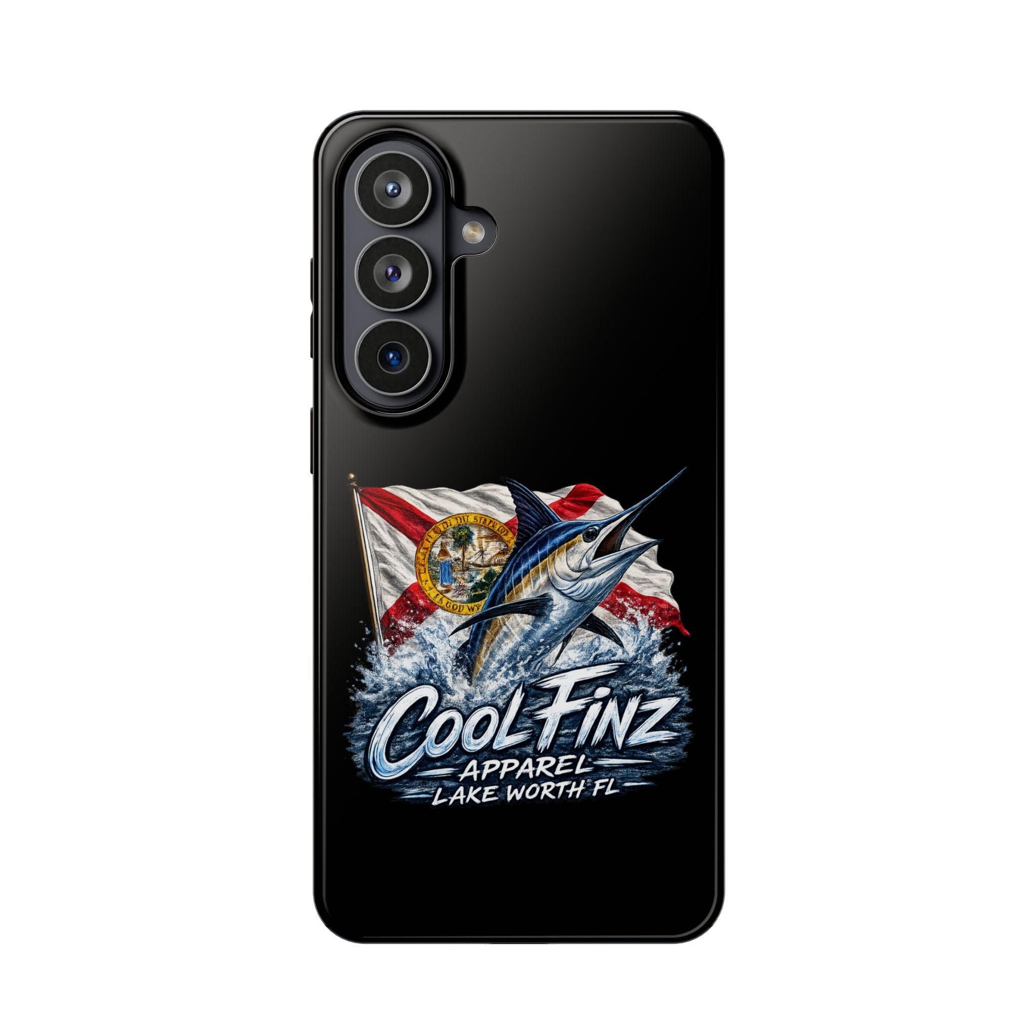 Phone Case — CoolFinz Marlin Design with Florida Flag (Magnetic Impact-Resistant)