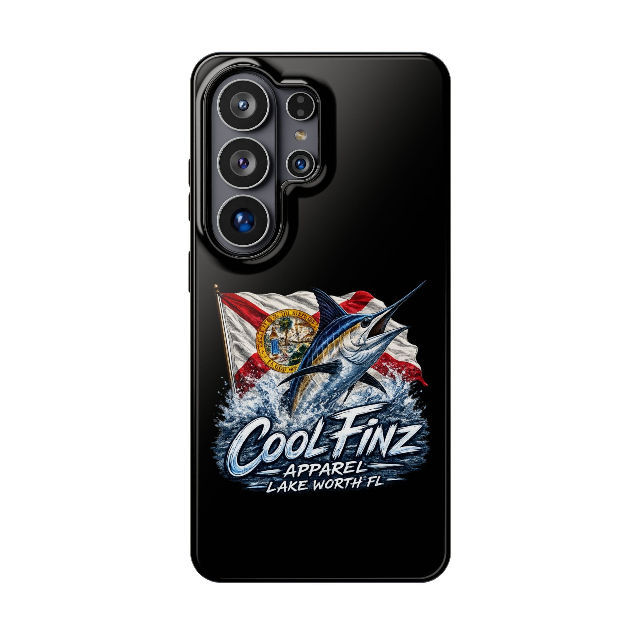 Phone Case — CoolFinz Marlin Design with Florida Flag (Magnetic Impact-Resistant)
