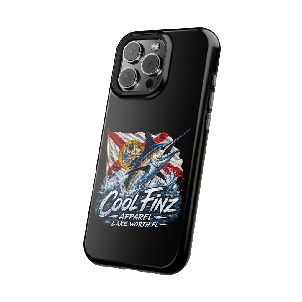 Phone Case — CoolFinz Marlin Design with Florida Flag (Magnetic Impact-Resistant)
