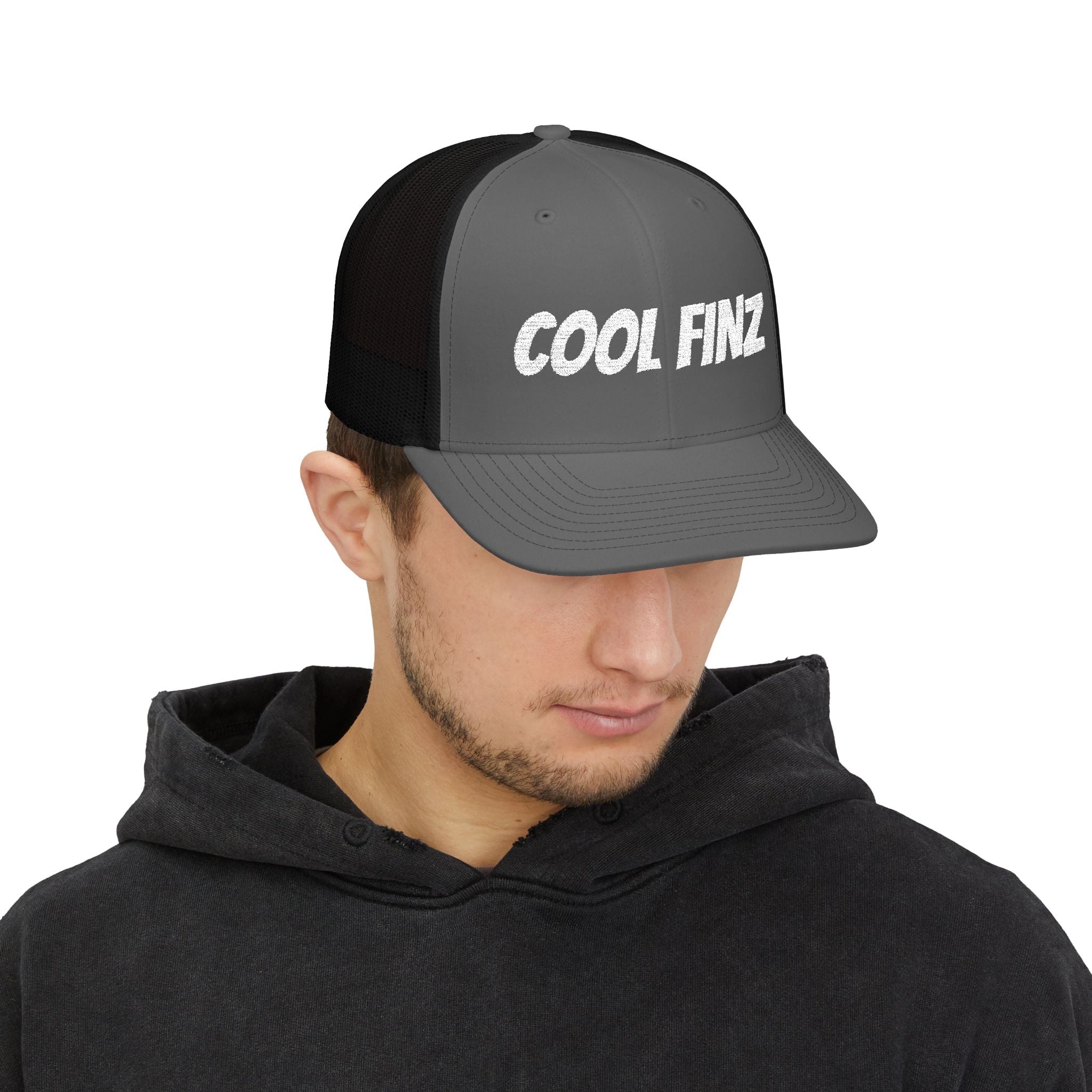 Cool Finz Snapback Trucker Cap – Bold Retro Mesh Baseball Hat