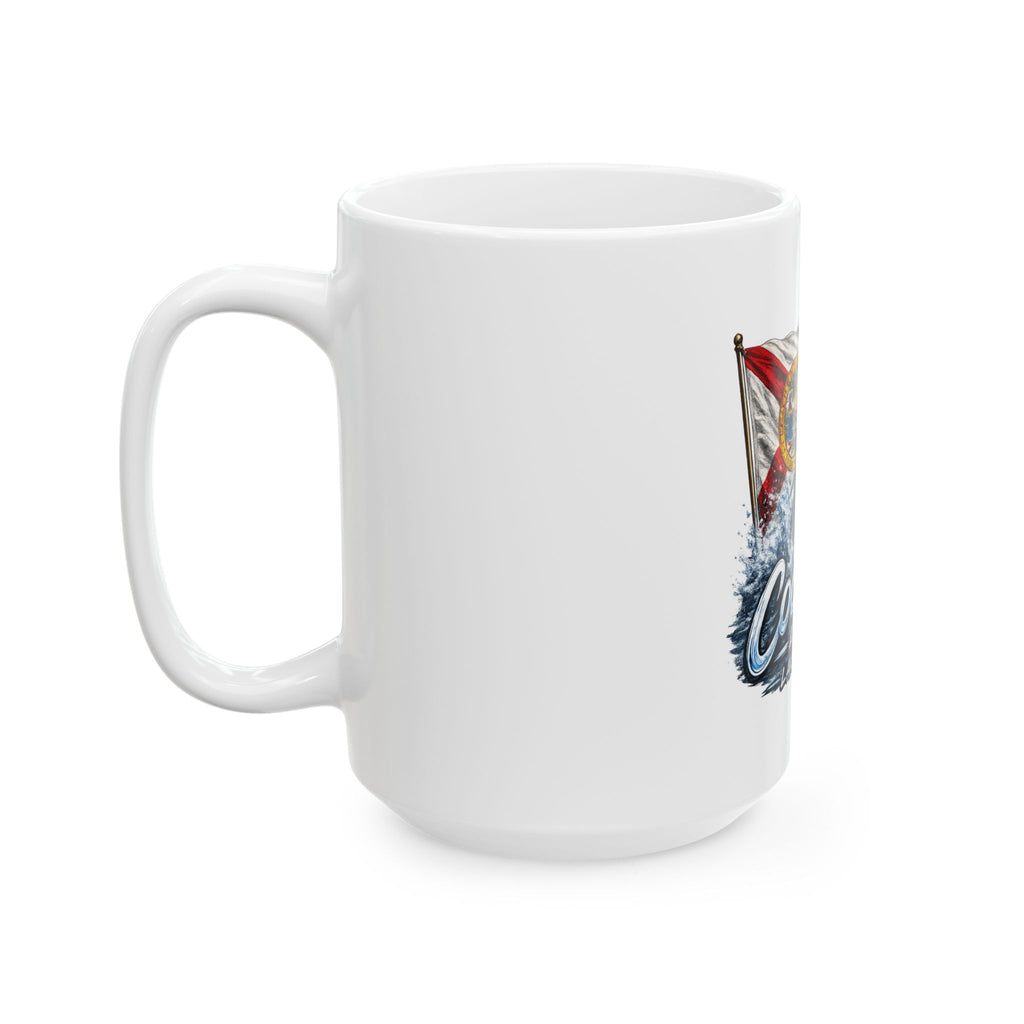 Cool Finz Marlin Mug — Lake Worth, FL Fishing Ceramic Coffee Cup (11oz/15oz)