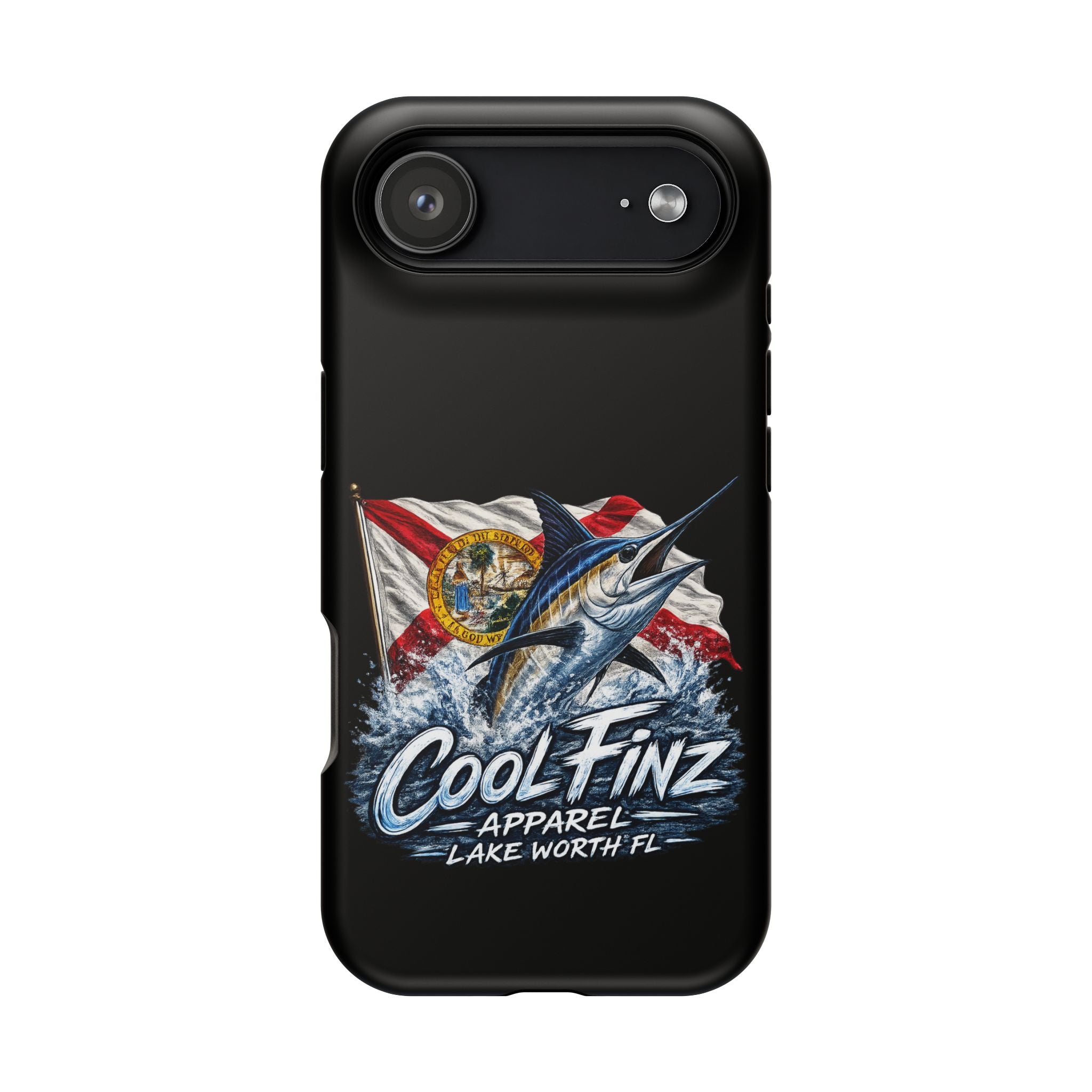 Phone Case — CoolFinz Marlin Design with Florida Flag (Magnetic Impact-Resistant)