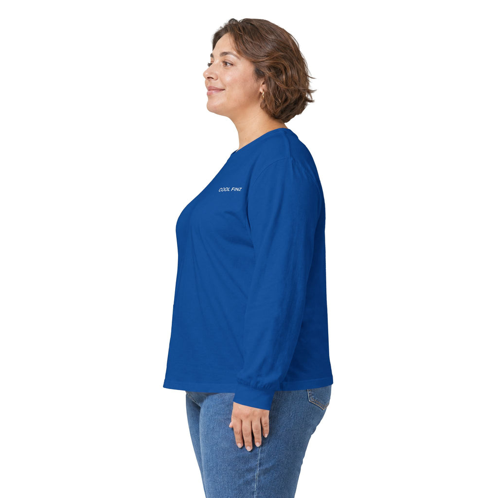 Long Sleeve Tee — Cool Finz Marlin Fishing Shirt with Florida Flag