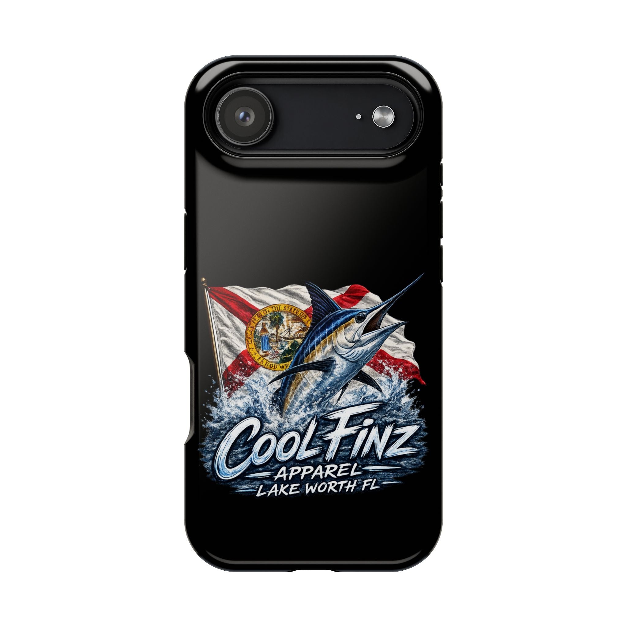 Phone Case — CoolFinz Marlin Design with Florida Flag (Magnetic Impact-Resistant)