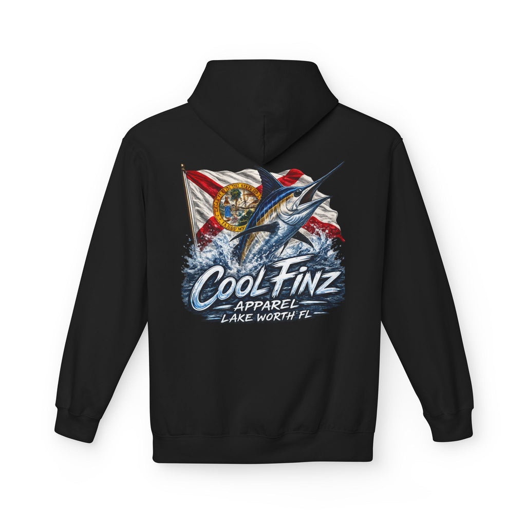 Cool.Finz Hoodie — Retro Mahi Mahi Fishing Flag Graphic Hoodie