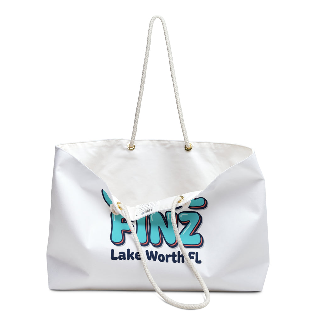 Weekender Bag — "Cool Finz" Lake Worth FL Beach Tote