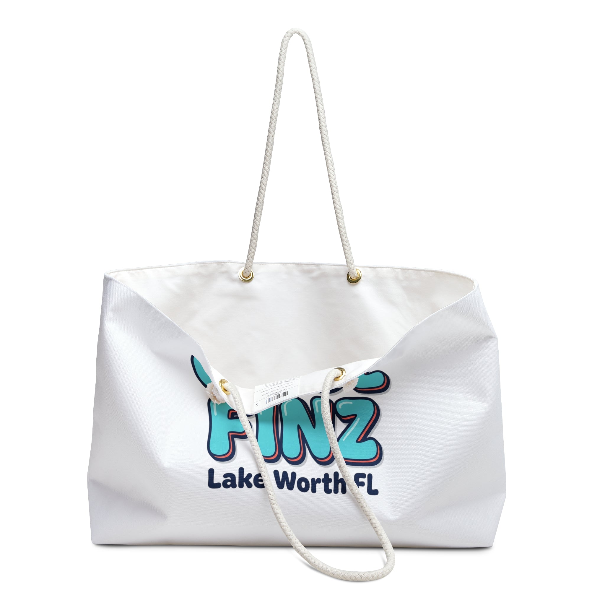 Weekender Bag — "Cool Finz" Lake Worth FL Beach Tote